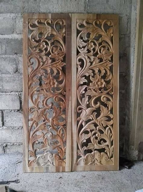 Wooden Carving Jali 3D Panel CNC Design – Makerbhawan