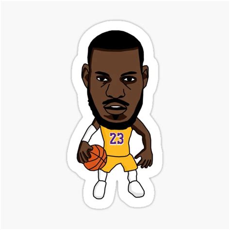 "LeBron James Cartoon" Sticker for Sale by patrickstar1337 | Redbubble