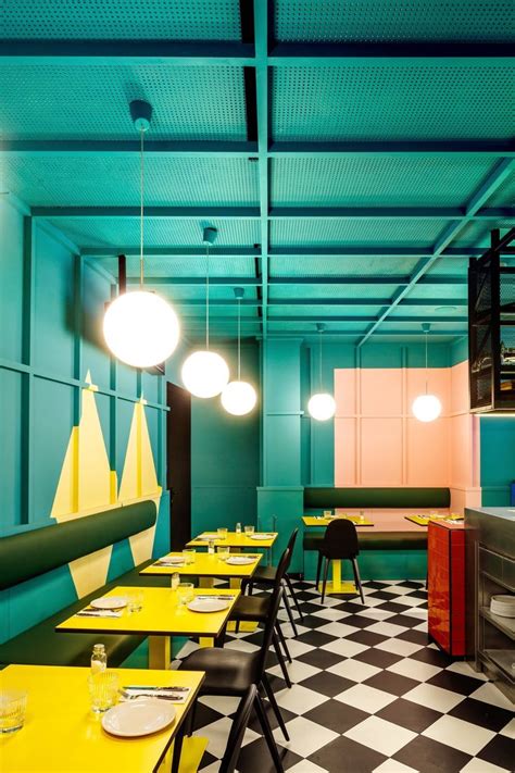 Bold Colours and Vivid Energy in AXEL Hotel in Madrid | Restaurant interior design, Restaurant ...