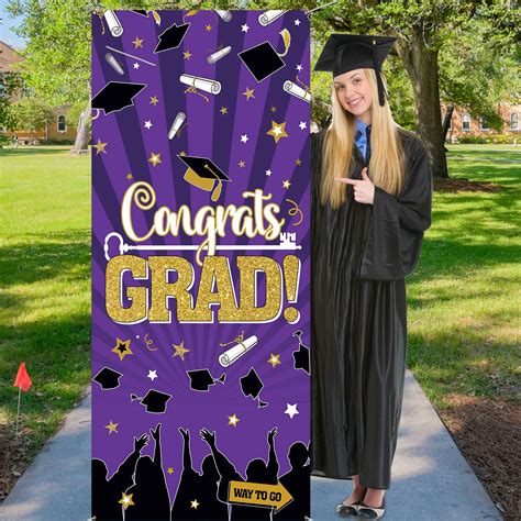 Buy 2022 Graduation Party Decorations, Large Fabric Congrats Graduation Sign Door Cover ...
