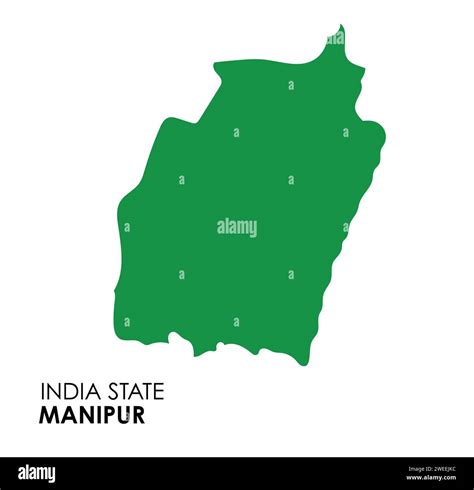 Manipur map of Indian state. Manipur map vector illustration. Manipur ...