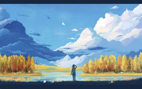 Anime Paisaje Obra wallpapers | Paisajes, Pintura digital, Genero ...