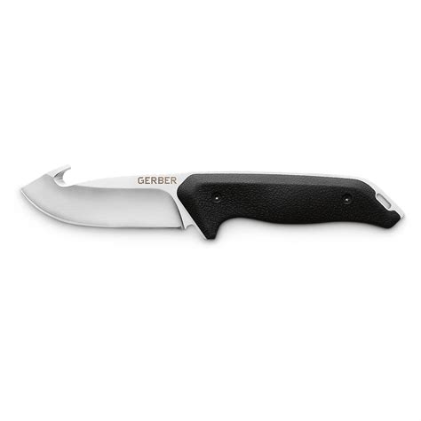 Gerber Moment Fixed Blade Gut Hook Knife, 3.5" Blade - 648726, Fixed ...