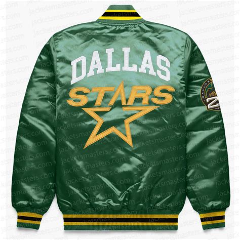 Satin Dallas Stars Green Jacket - Jackets Masters