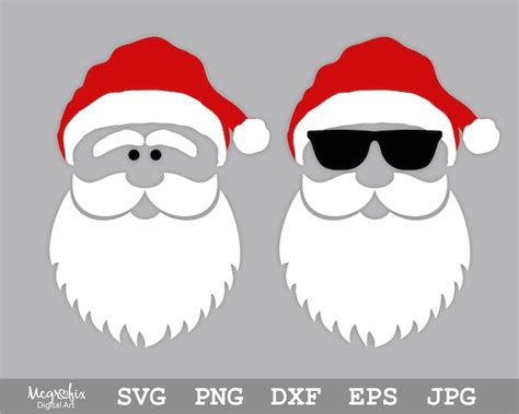 Santa SVG Halloween SVG Christmas SVG Santa Face SVG ...