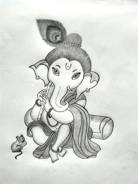 Lord ganesh drawing | Easy love drawings, Disney drawings sketches, Pencil drawing images