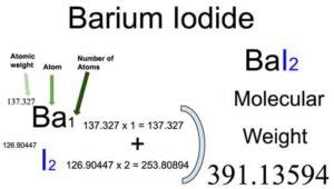 Barium Iodide (BaI2) Molecular Weight Calculation - Laboratory Notes