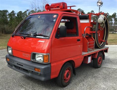 1991 DAIHATSU HIJET 4X4 4WD JAPANESE MINI FIRE TRUCK 5800 JEVIC CERTIFIED MILES for sale