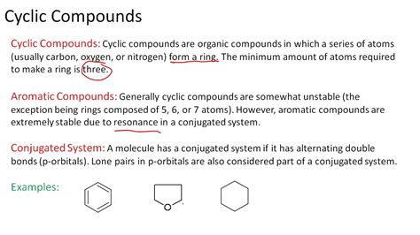 Cyclic compounds - YouTube