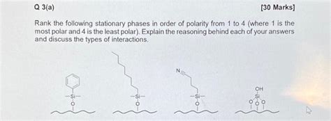 Solved Rank the following stationary phases in order of | Chegg.com