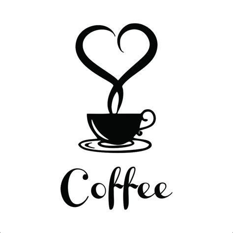 Aliexpress.com : Buy Coffee shop Restaurant wall decor decals home ...