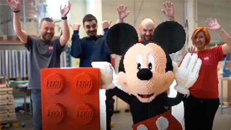 LEGO Celebrates Mickey Mouse’s Birthday With A 58,000-Piece LEGO Mickey Mouse Sculpture