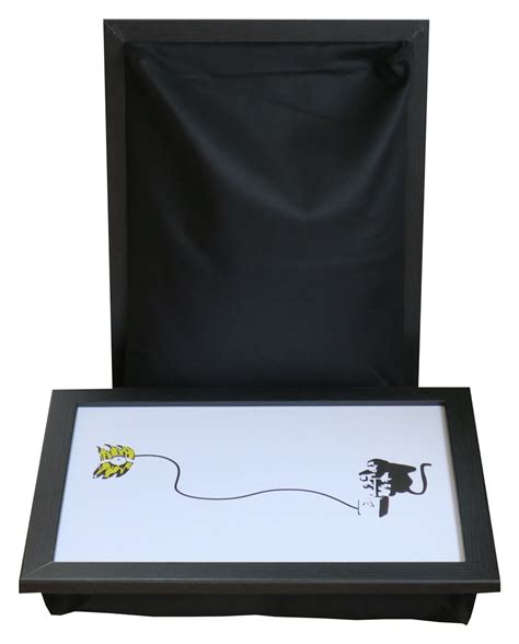 Dienblad met kussen / Schootkussen Banksy Monkey Bomb - Laptray