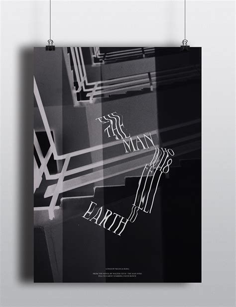 Typographic film poster - The Man Who Fell To Earth on Behance