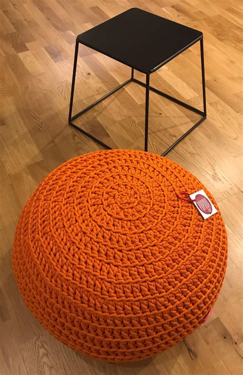 Outdoor Pouf Round Ottoman Orange Pouf Made In Italy Kids, 45% OFF