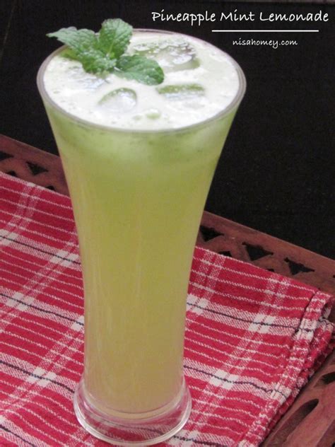 Lemon Mint Juice - Pineapple Mint Lemonade Recipe