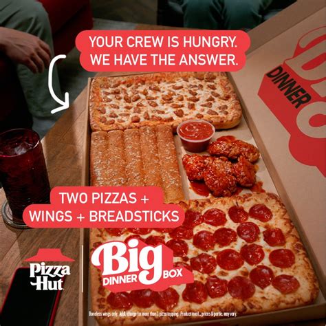 Pizza Hut on Twitter: "Chill, there’s enough Big Dinner Box for everyone 😎" / Twitter