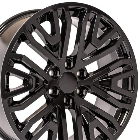 22" Gloss Black Rim fit Chevy Silverado RST Wheel 22x9 84040799 - Walmart.com - Walmart.com