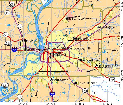 Map Of Shelby County Tn - Maps Model Online