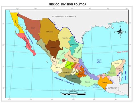 Mapa De La Republica Mexicana Con Nombres Para Imprimir En Pdf 2021 Images