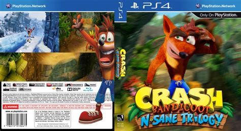 Crash Bandicoot: N. Sane Trilogy PlayStation 4 Box Art Cover by Alex Gozdecki