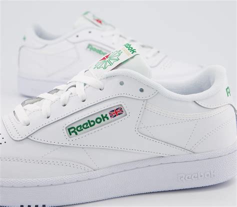 Reebok Club C 85 Trainers White Green - His trainers