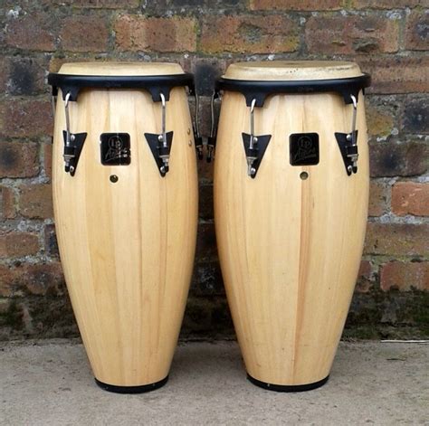 pair of latin percussion LP aspire conga drums natural wood. | in Cupar, Fife | Gumtree