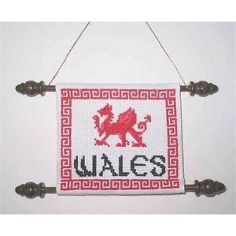 Celtic Obsessions Welsh Dragon Cross Stitch Pattern - Wales - Cymru