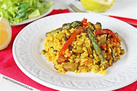 Paella vegana marinera con algas | www.nutricionesencial.es