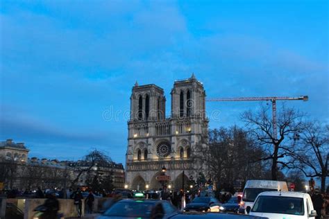 Notre Dame De Paris during Reconstruction Work. Editorial Photography ...