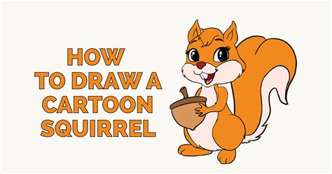 How to Draw a Squirrel - Really Easy Drawing Tutorial | Drawing ...