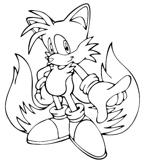 Sonic's friend Knuckles - Sonic Kids Coloring Pages