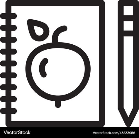 Notepad and pencils writing and drawing tools Vector Image