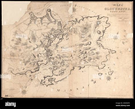 Map of Gloucester, Cape Ann : Showing the roads, harbours, rivers, coves, islands & ledges ...