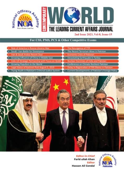 Contemporary world -The leading current Affairs Journal 2023 vol-8 ...