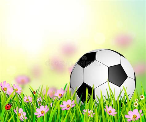 Abstract Soccer Ball Flowers Stock Illustration - Illustration of blue, drawing: 9786052