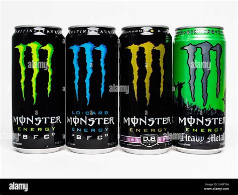 Monster Energy "BFC" 32oz beverage cans. Collection of rare cans in the flavours Original, Lo ...