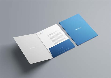 A4 Folder Mockup | Presentation folder design, Folder mockup, Folder design