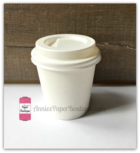 Mini Coffee Cups - 4 Ounce White Paper Cups for Treats, Candy, Favors ...