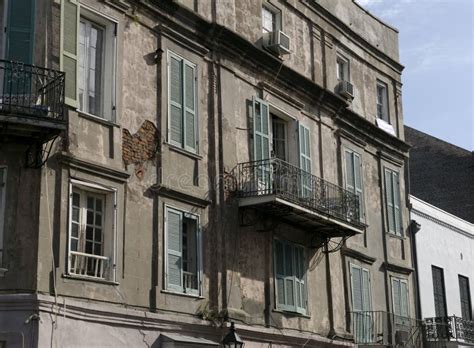 French Quarter Architecture Stock Photo - Image of disrepair, texture ...