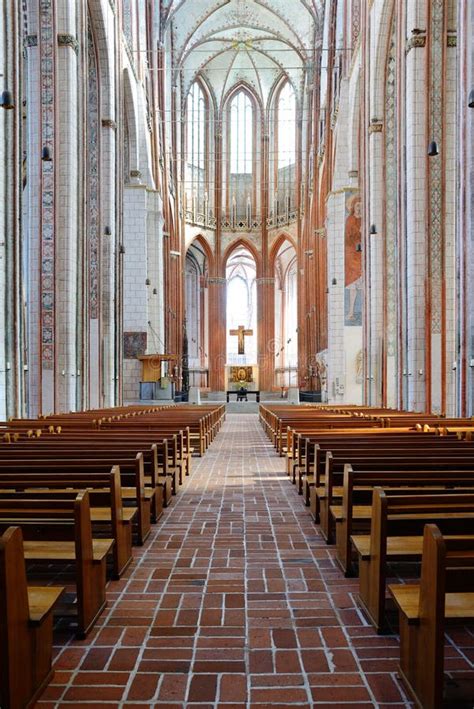 Interior Of A Church In Lubeck Stock Photo - Image of germany, tower ...