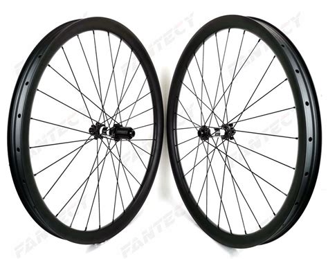 29er Tubeless Mountain Bike Carbon Wheels 40mm Width 30mm Depth MTB DH Carbon Wheelset With DT ...