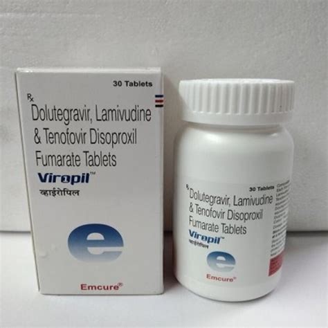 Viropil Dolutegravir Lamivudine And Tenofovir Disoproxil Fumarate Tablet, 30 Tablets, Treatment ...