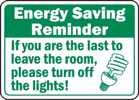 Please Turn Off The Lights Sign - Save 10% Instantly | Save energy ...