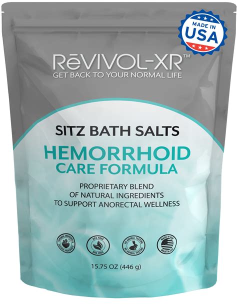 Sitz Bath Salts for Hemorrhoids - Premium Hemorrhoid Care Formula | USA ...