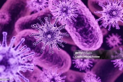 Virus Under Microscope High-Res Vector Graphic - Getty Images