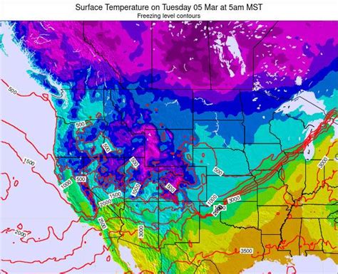 Wyoming Surface Temperature on Wednesday 18 Aug at 6pm MDT