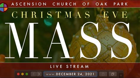 Christmas Eve Mass Live Stream - December 24, 2021 - YouTube