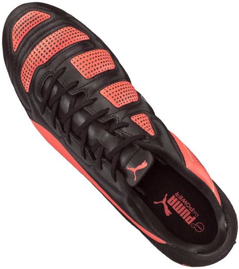 Puma EvoPOWER 42 H8 Rugby Boots BLACK/RED - CLEARANCE RUGBY BOOTS