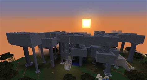 End Fortress with pillars Minecraft Map